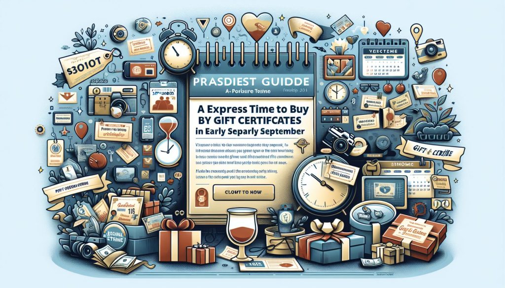 Экспресс-гайд выбрать время для подарочные сертификаты к 1 сентября: с фотоотчётом