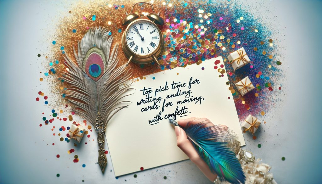 Топ выбрать время для письма и открытки к переезду: с конфетти