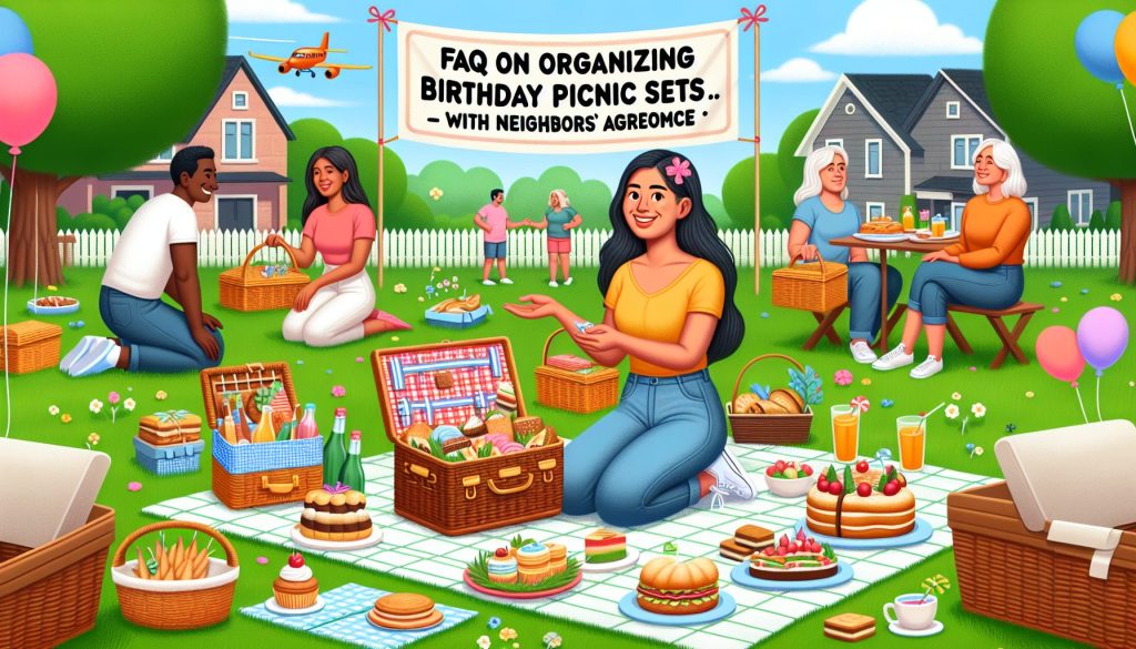 FAQ организовать поздравление пикник-наборы на день рождения — с согласованием с соседями