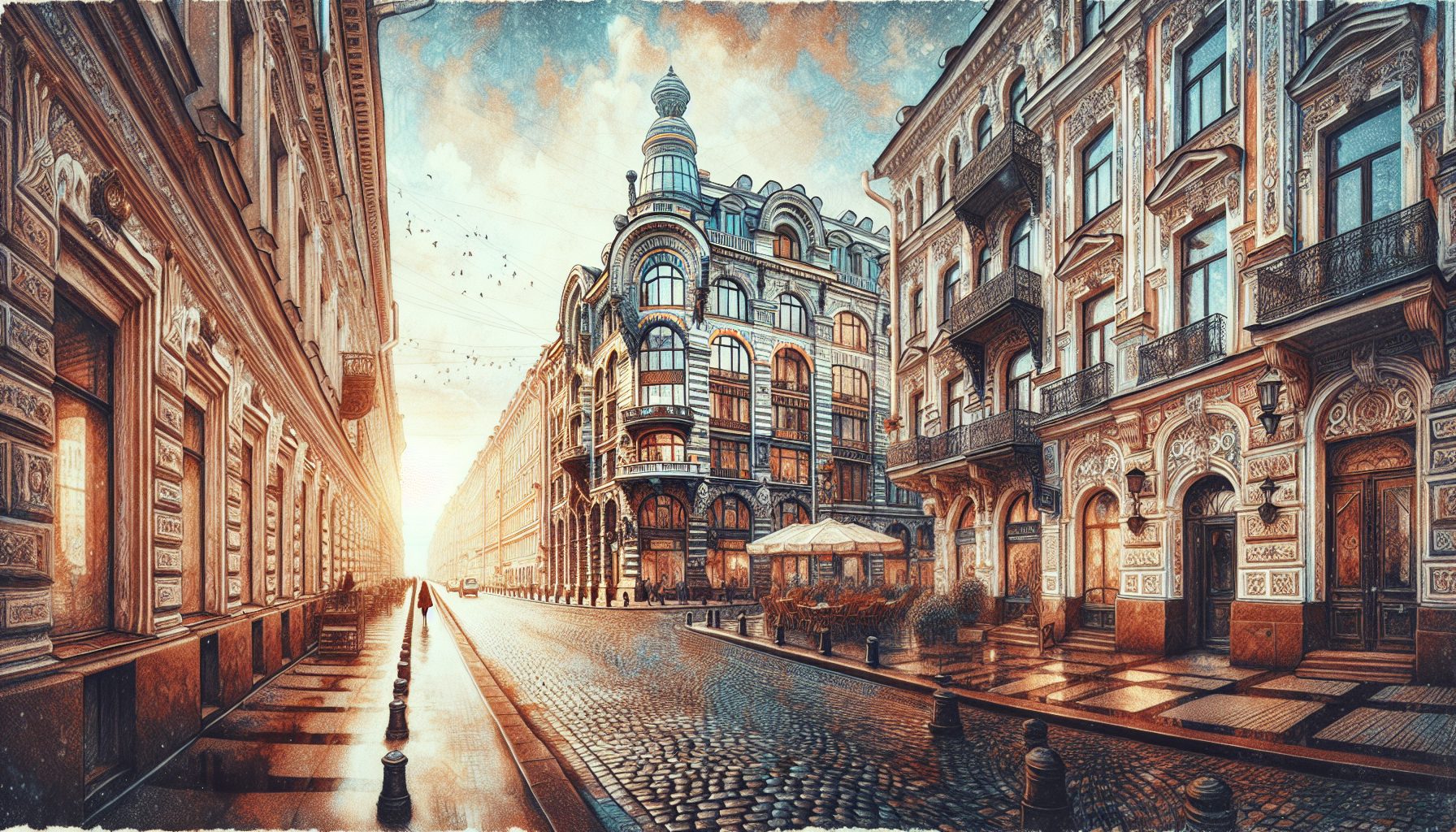 Двигаемся вдоль Невского: от открытых фасадов к тайным дворикам