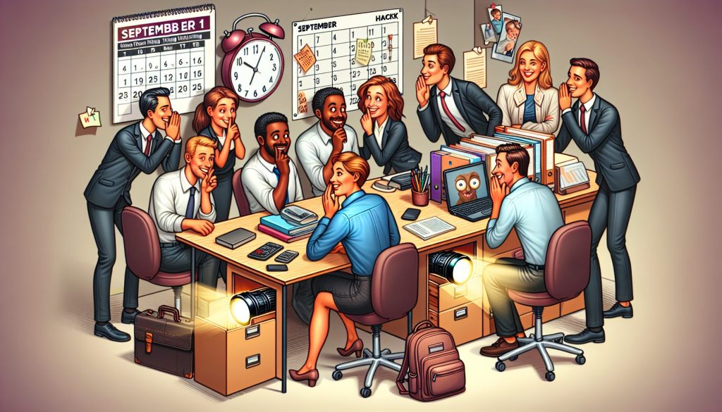 Лайфхаки выбрать время для сюрпризы в офис к 1 сентября: с фонариками