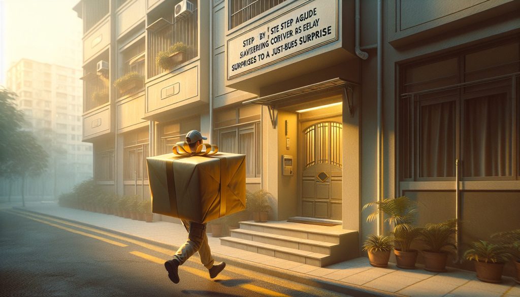 Пошагово шаг за шагом: подстраховаться при опоздании курьера сюрпризы у подъезда к сюрпризу-«просто так»