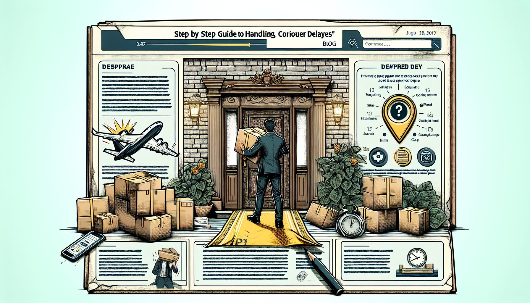 Как грамотно подстраховаться при опоздании курьера