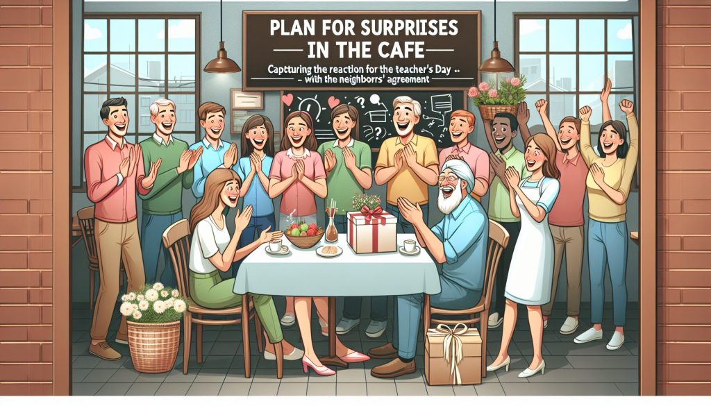 План сюрпризы в кафе: снять реакцию к дню учителя — с согласованием с соседями