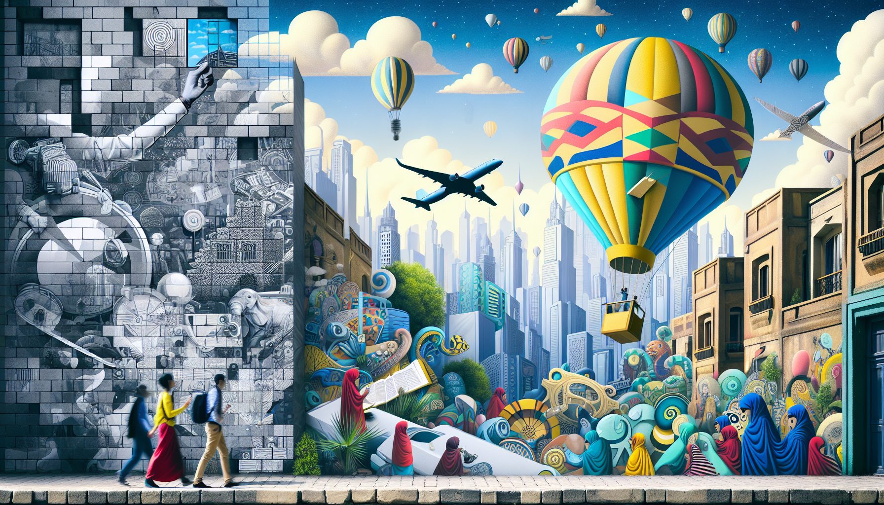 Идея №2: неожиданный стрит-арт