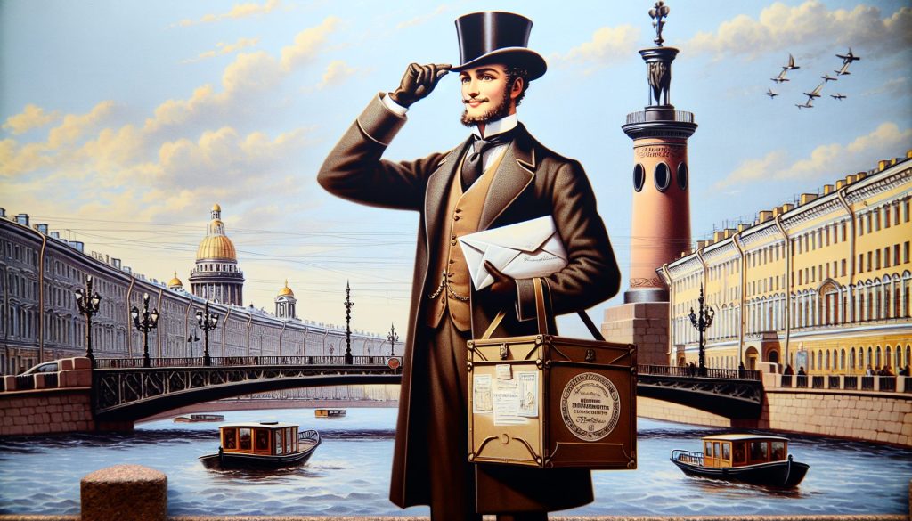 Маршрут сюрприза: Аничков мост → подъезд — с курьером-джентльменом