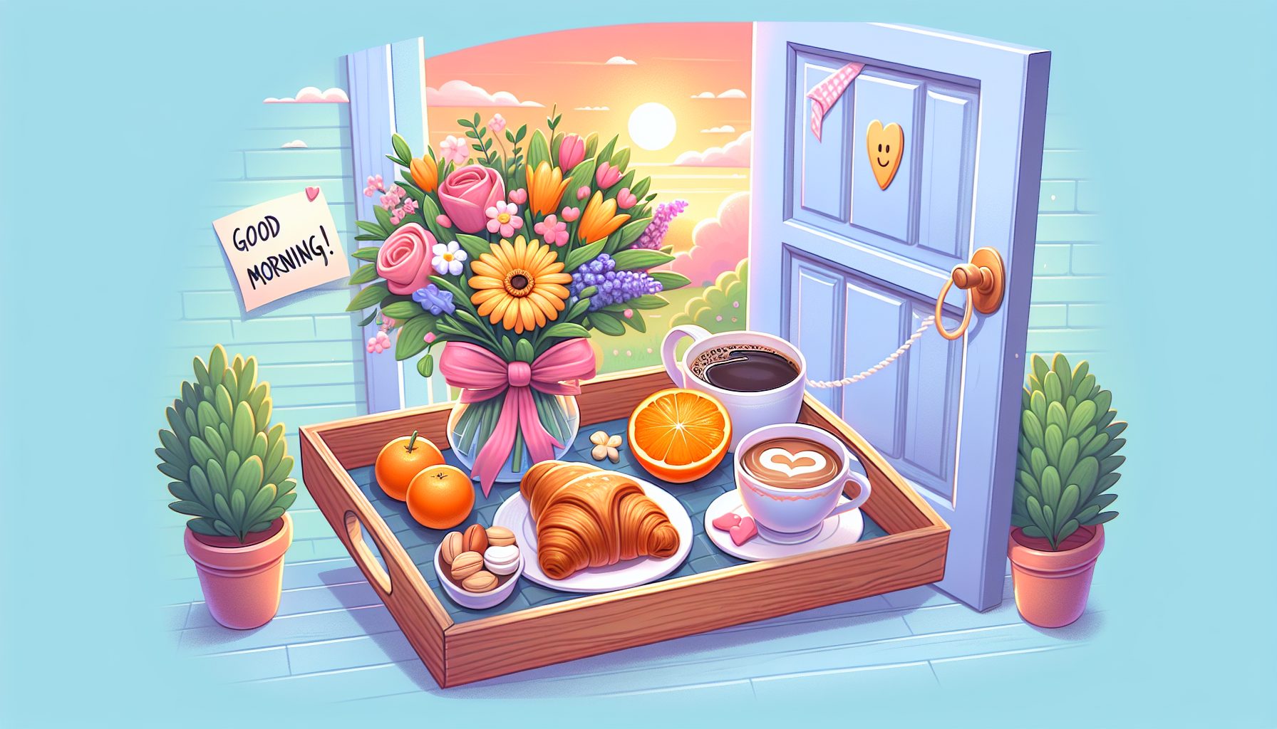 Как самому сделать доброе утро кому-то