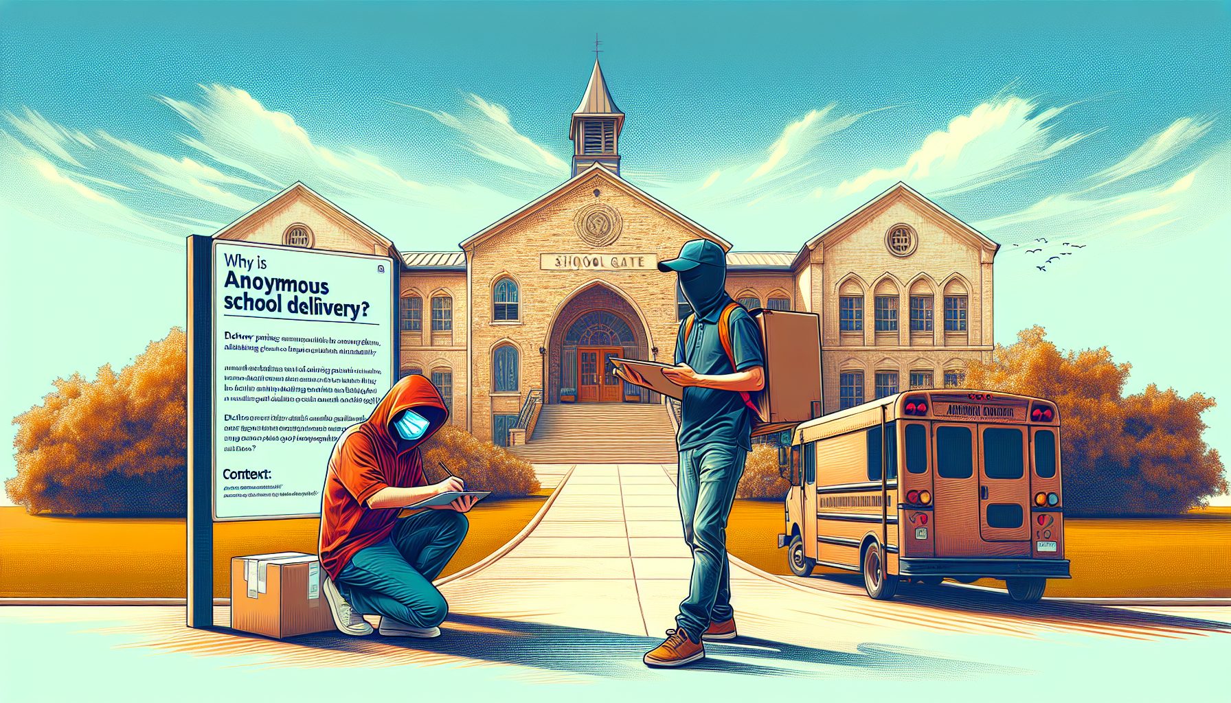Зачем вообще нужна анонимная доставка в школу
