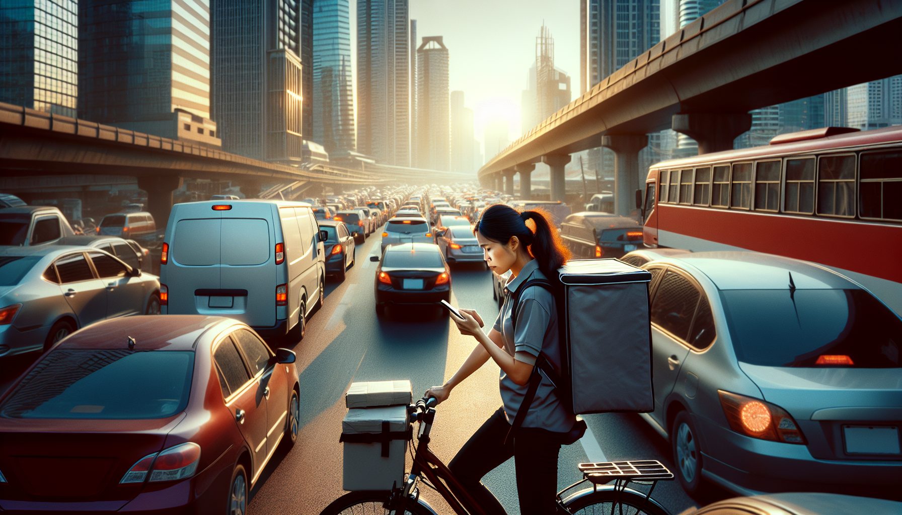 Когда курьер застрял в пробке — не конец света