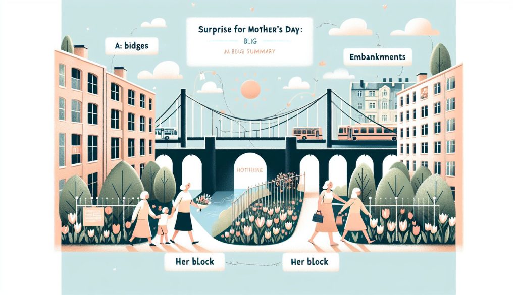 Сюрприз к дню матери: маршрут «мосты, набережные и её подъезд»