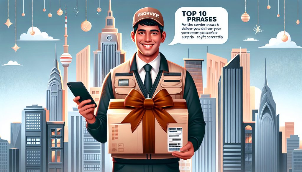 Топ-10 фраз для курьера, чтобы он передал ваш сюрприз правильно
