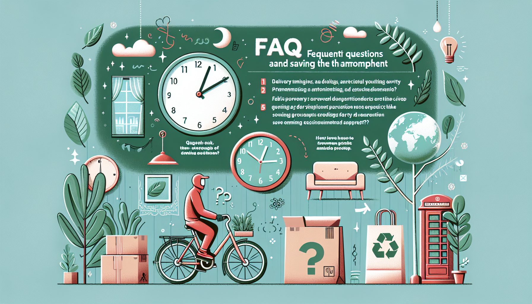 FAQ: частые вопросы про доставку и спасение атмосферы