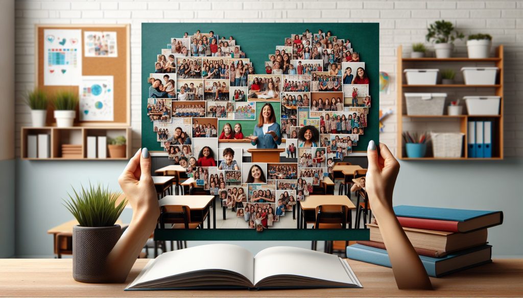 Сюрприз к дню учителя с фотоколлажом: как собрать класс в одном подарке
