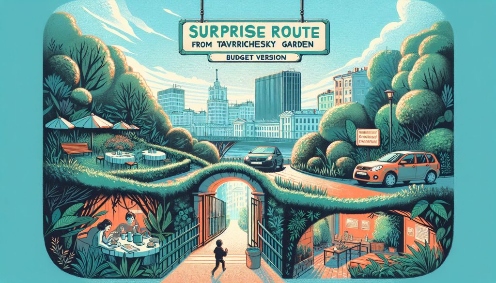 Маршрут сюрприза: Таврический сад → подъезд — бюджетная версия