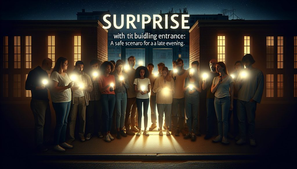 Сюрприз с фонариками у подъезда: безопасный сценарий для позднего вечера