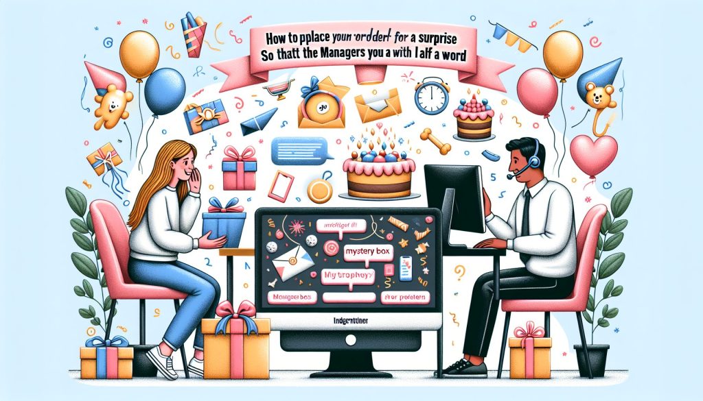 Как оформить заказ на сюрприз, чтобы менеджер понял вас с полуслова