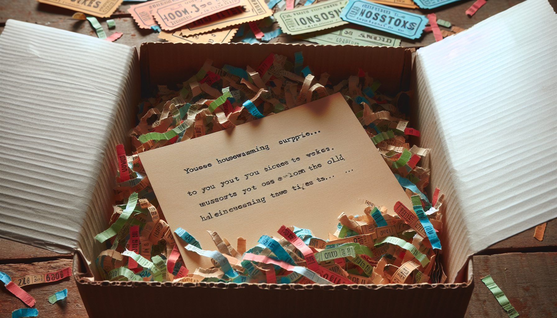 Конфетти из старых билетов