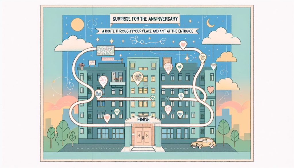 Сюрприз к годовщине: маршрут по вашим местам и финиш у подъезда