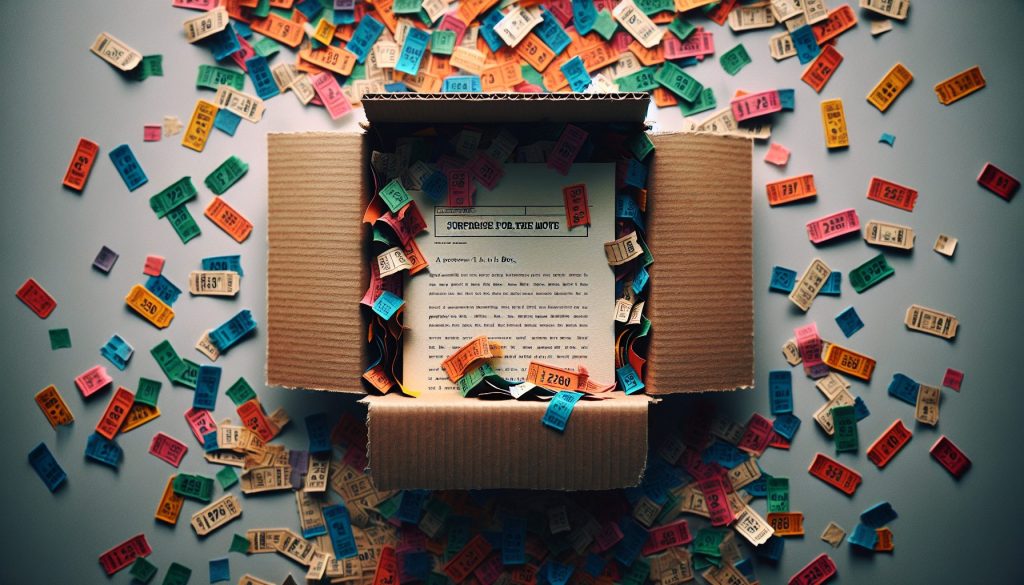Сюрприз к переезду: письмо в коробке и конфетти из старых билетов