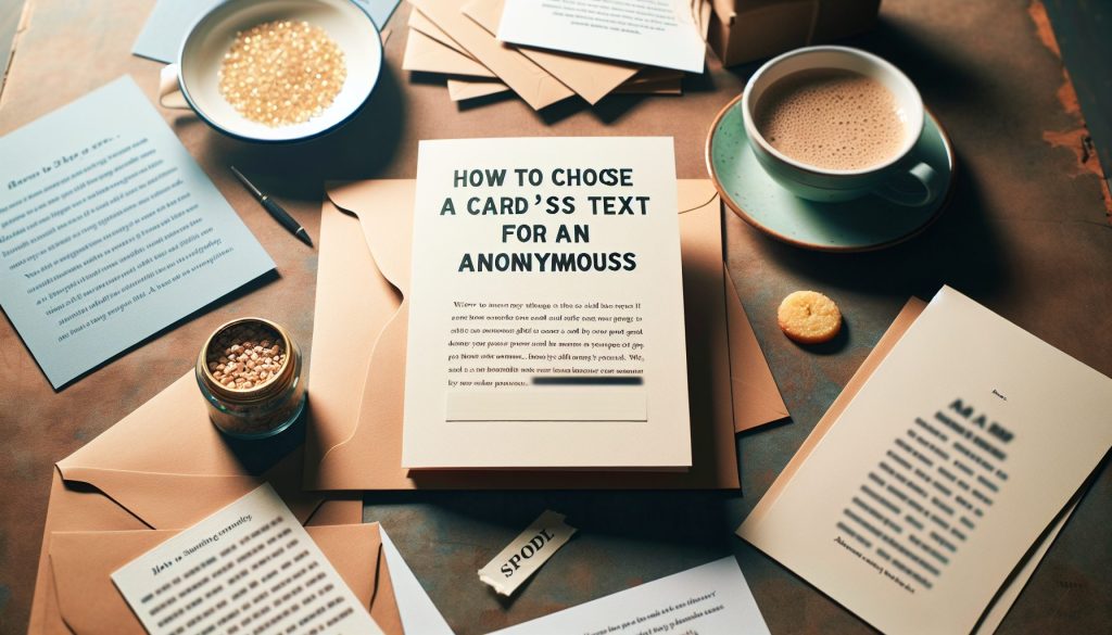 Как выбрать текст на открытке, если сюрприз анонимный