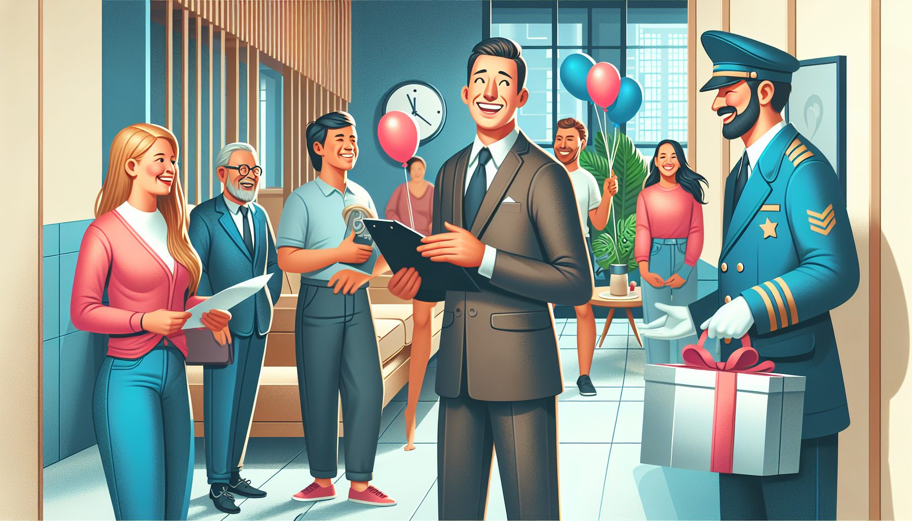 Работа с курьерами и гостями