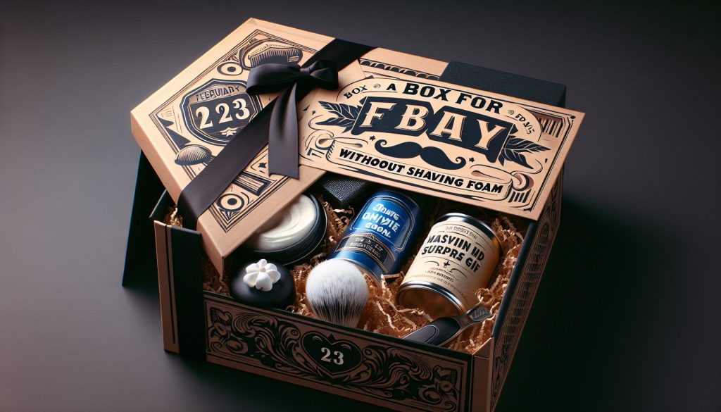 Коробка к 23 Февраля: мужской сюрприз без пены для бритья