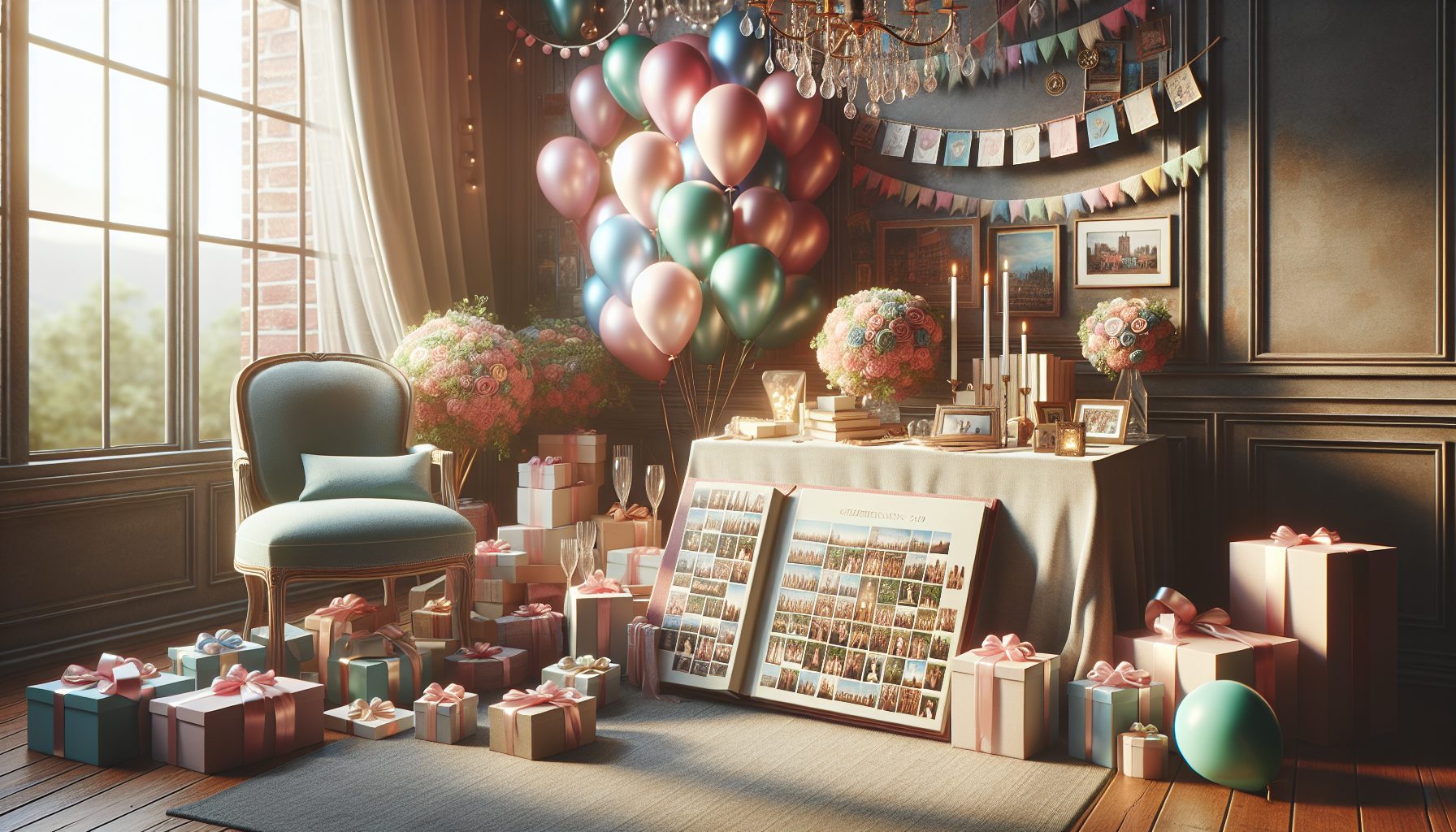 Оформление места вручения подарка