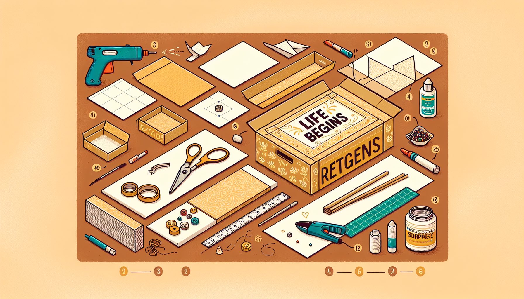 Самостоятельное создание коробки шаг за шагом