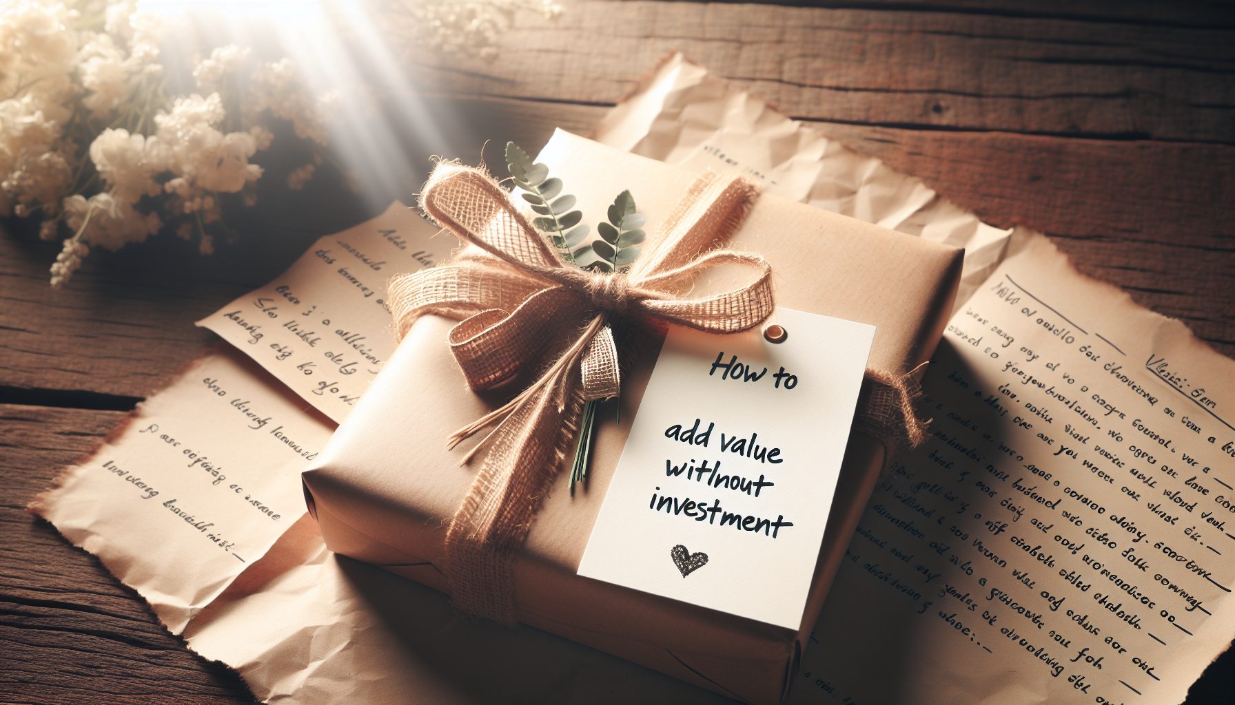 Как добавить ценности без вложений