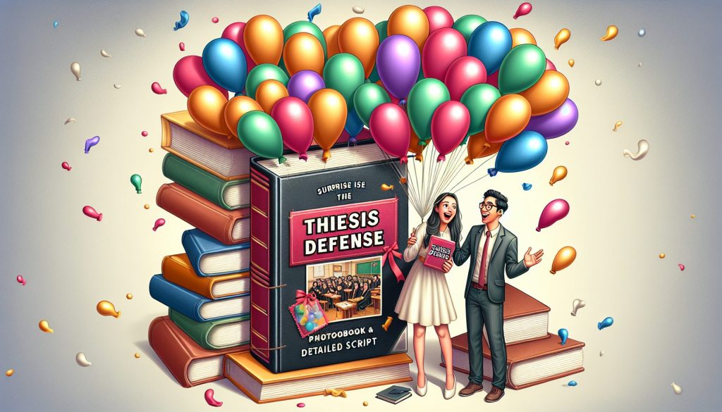 Сюрприз к защите диплома с фотокнигой и шариками: подробный сценарий