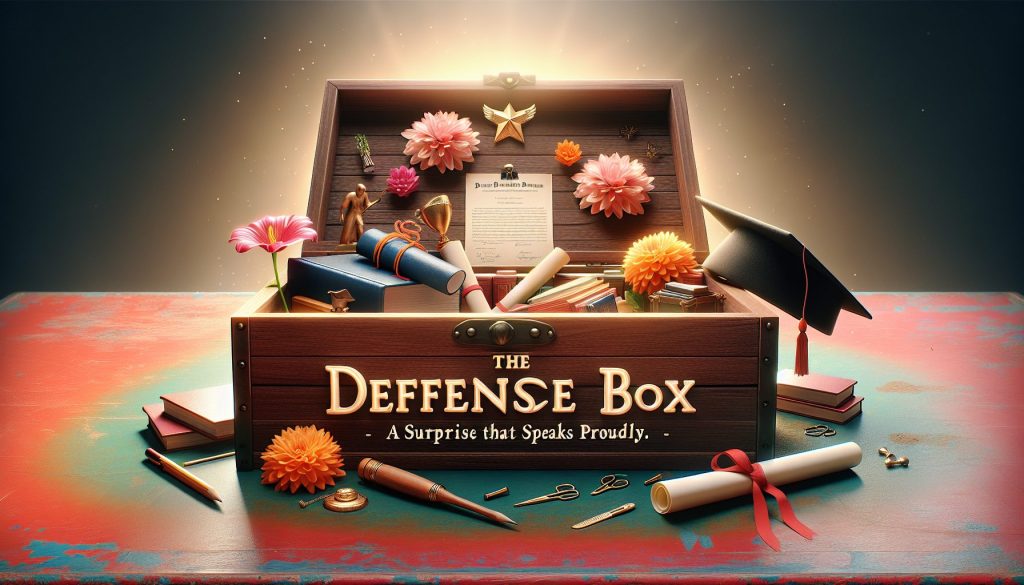 Коробка к защите диплома: сюрприз, в котором слышится «горжусь»